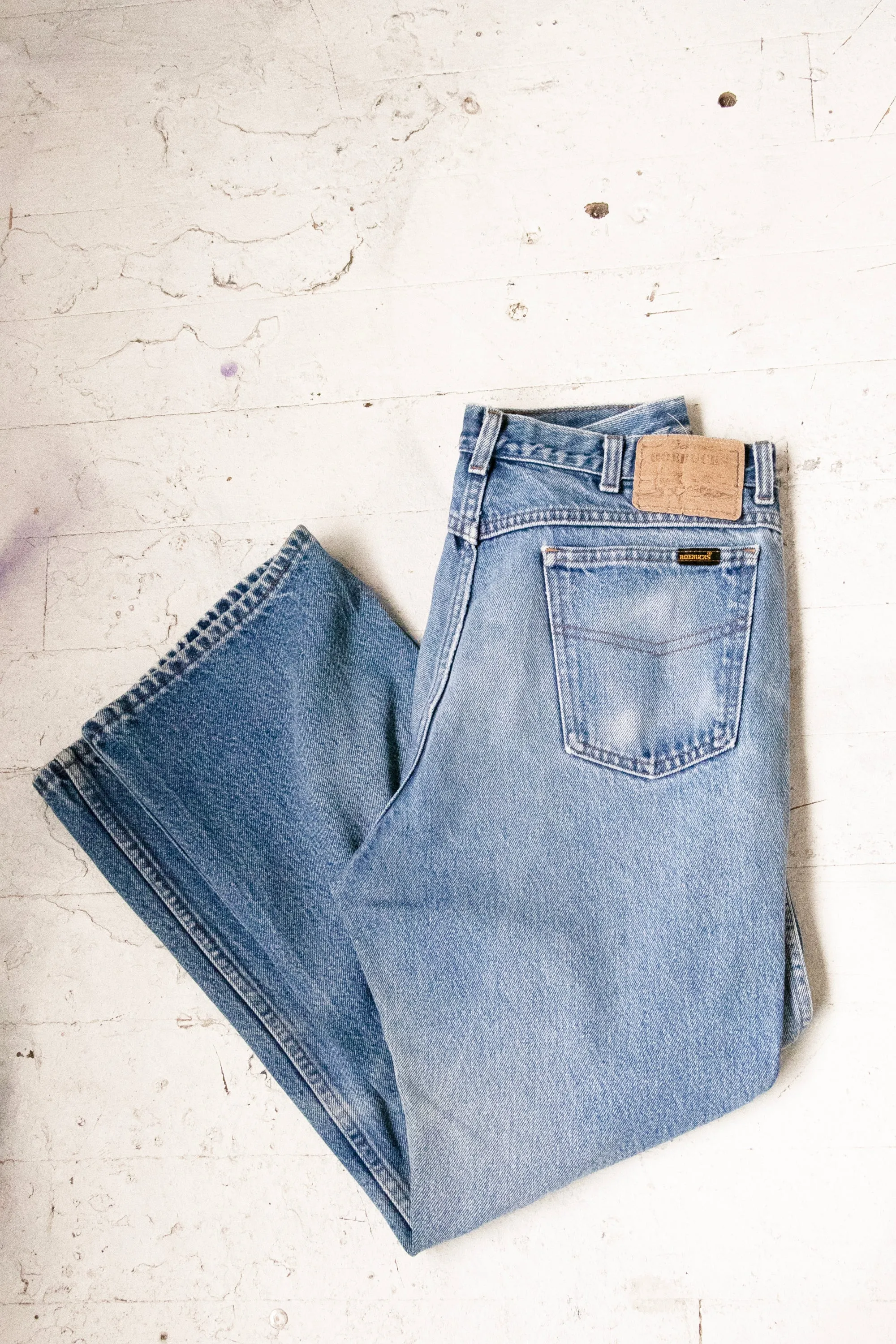 1990s Roebucks Jeans Cotton Denim 34" x 29"