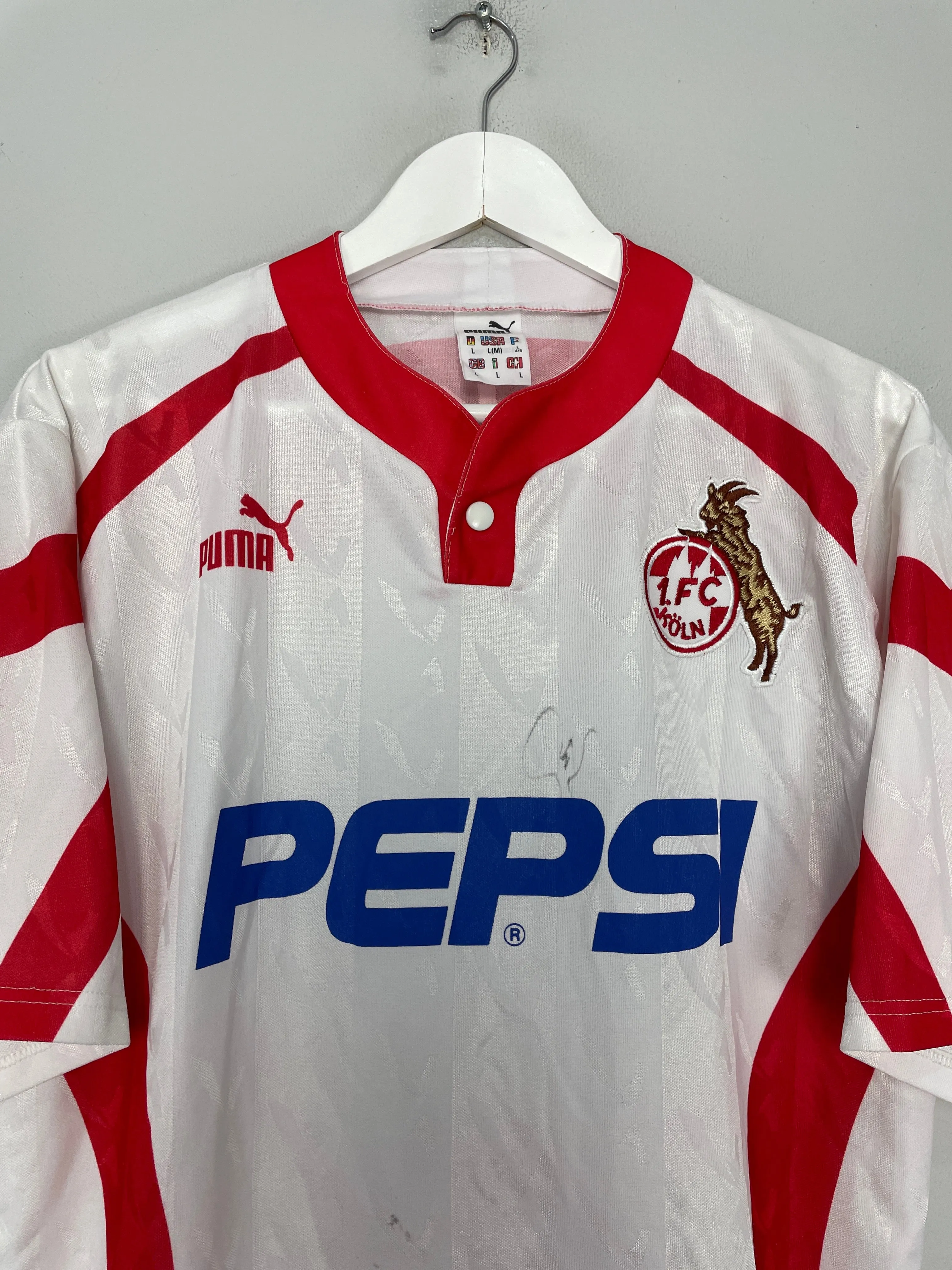 1993/94 FC KOLN *SIGNED* HOME SHIRT (M) PUMA