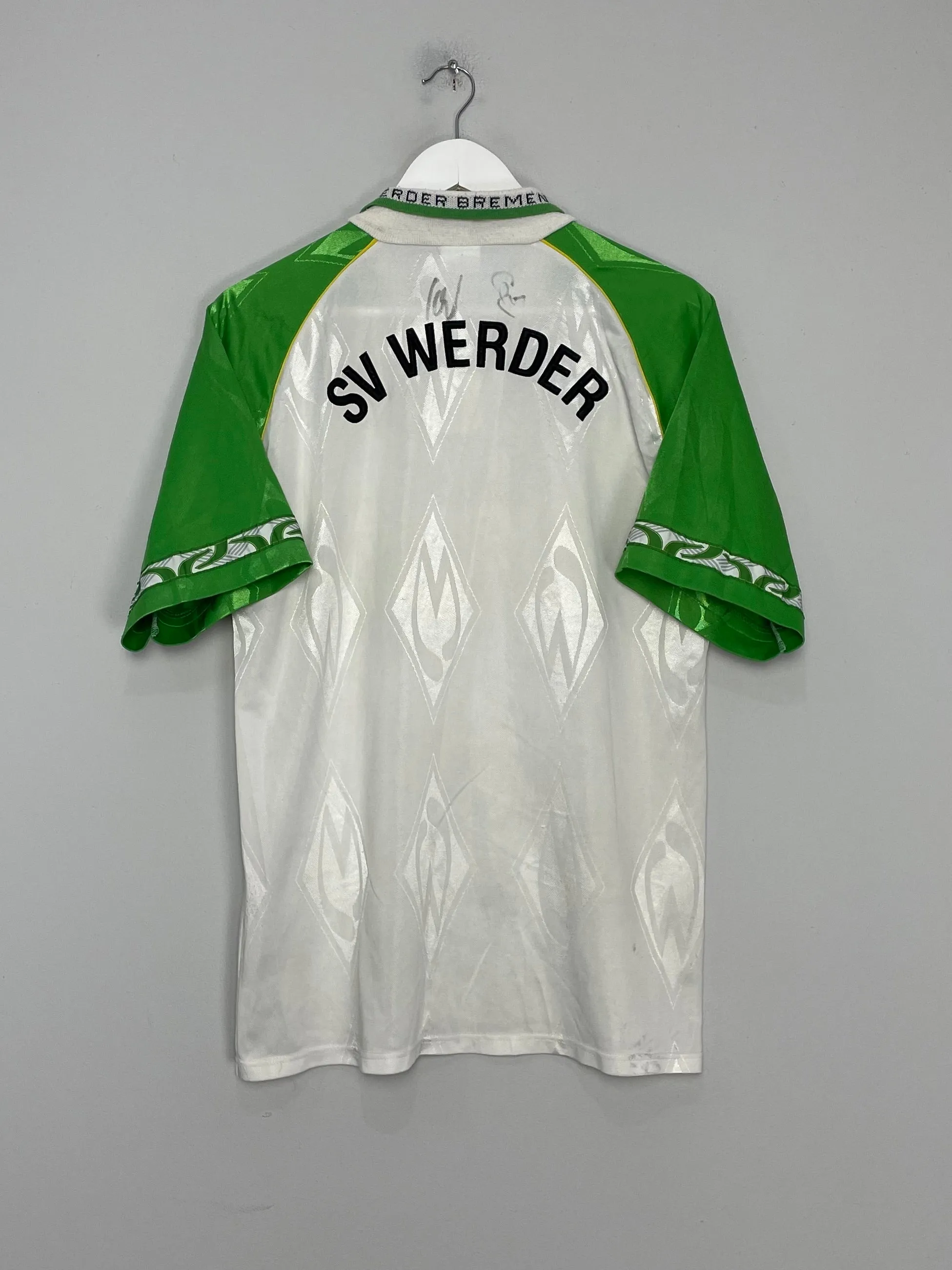 1995/96 WERDER BREMEN *SIGNED* HOME SHIRT (M) PUMA