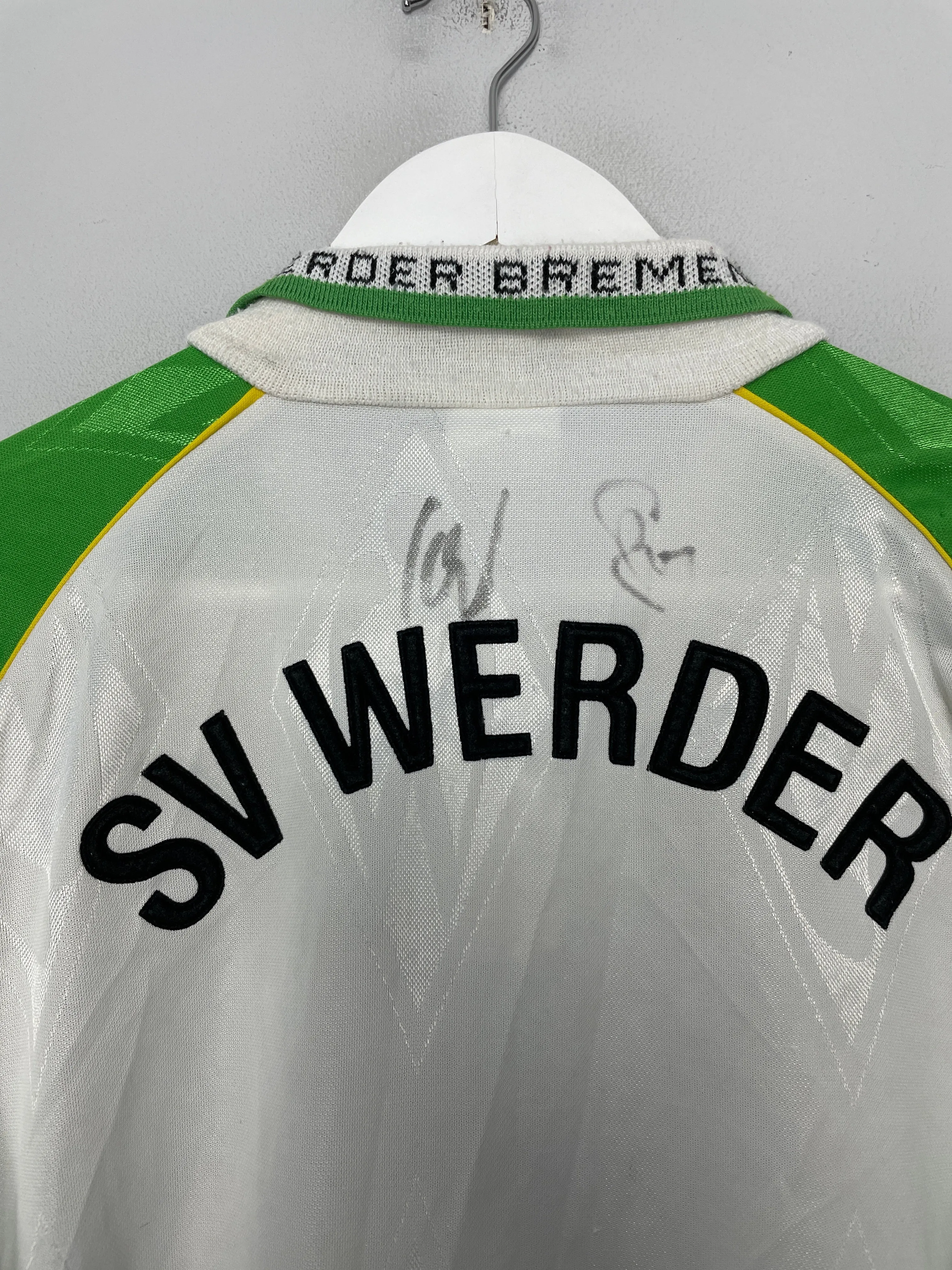 1995/96 WERDER BREMEN *SIGNED* HOME SHIRT (M) PUMA