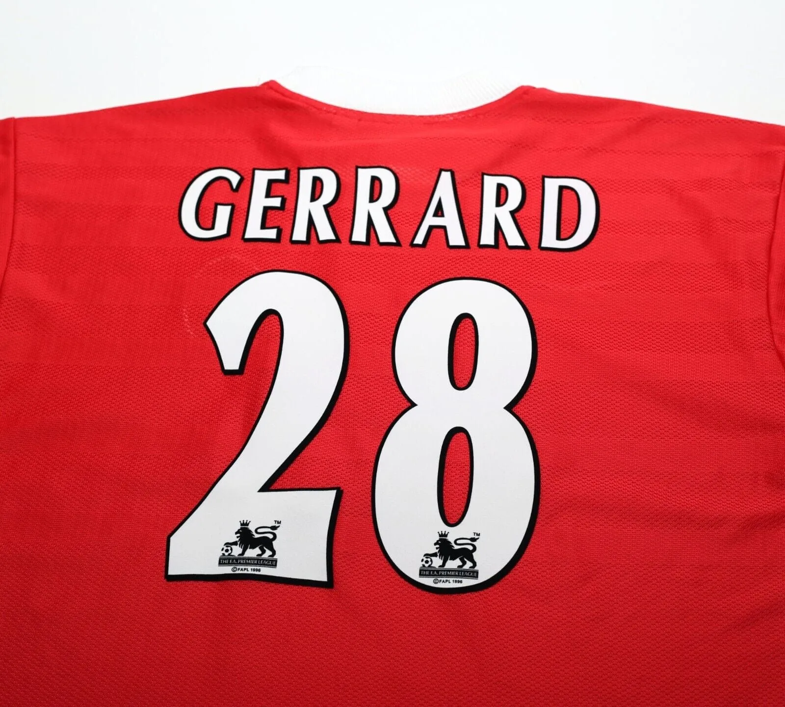 1998/00 GERRARD #9 Liverpool Vintage Reebok Home Football Shirt Jersey (L) 42/44