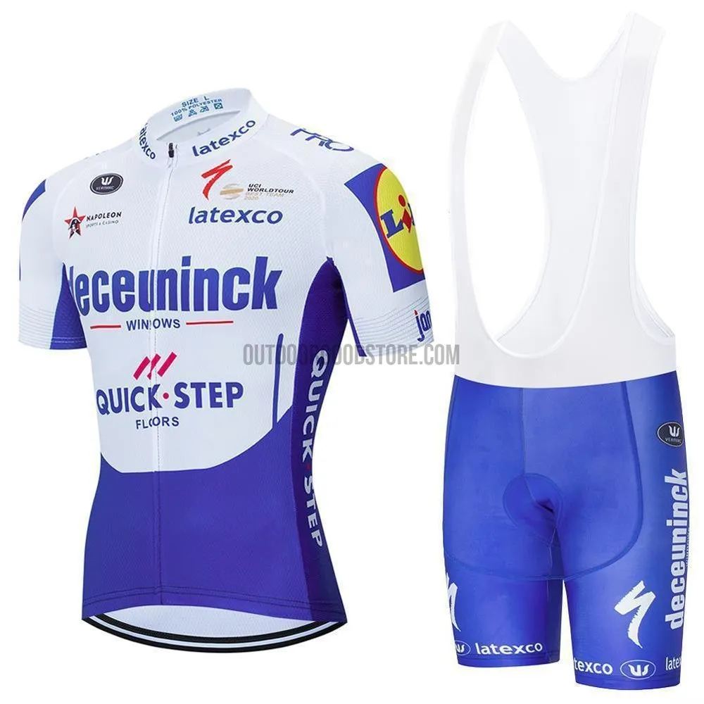 2020 Pro Team Quick Step Cycling Jersey Bib Kit