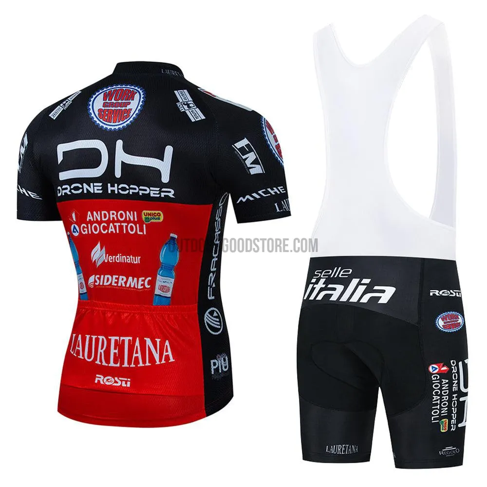 2022 DH Black Red Cycling Bike Jersey Kit