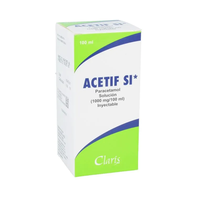 ACETIF SI 1 SOL INY 1000MG/100 ML