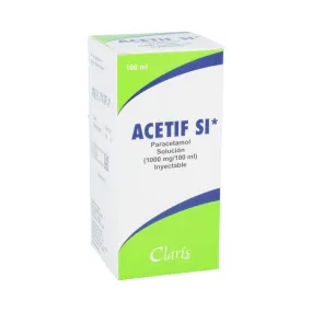 ACETIF SI 1 SOL INY 1000MG/100 ML