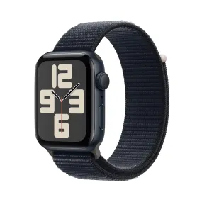 Apple Watch SE (GPS) - Caja de aluminio en color medianoche de 44 mm - Correa Loop deportiva color medianoche