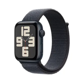 Apple Watch SE (GPS) - Caja de aluminio en color medianoche de 44 mm - Correa Loop deportiva color tinta