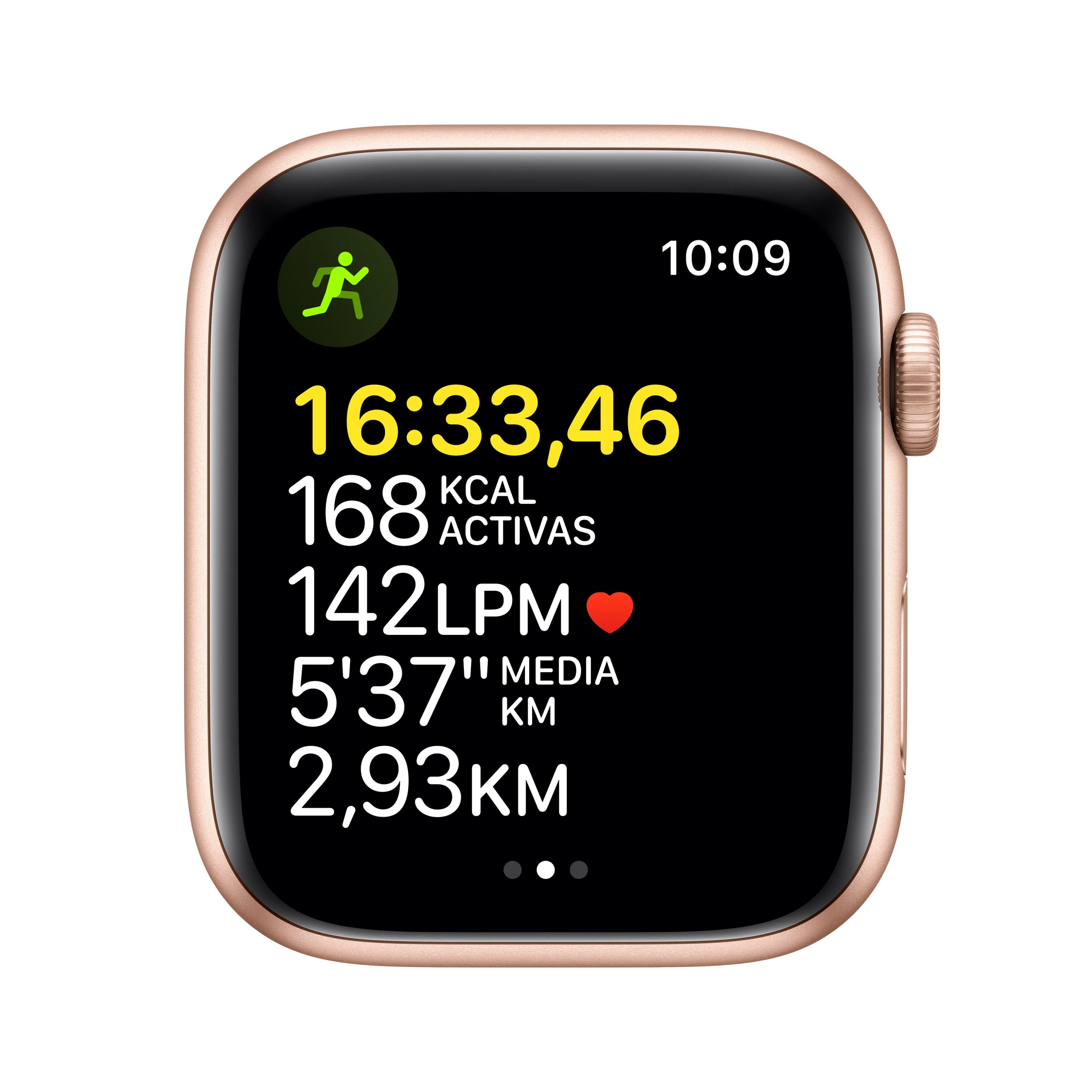 Apple Watch SE (GPS) - Caja de aluminio en oro de 44 mm - Correa deportiva blanco estrella - Talla única