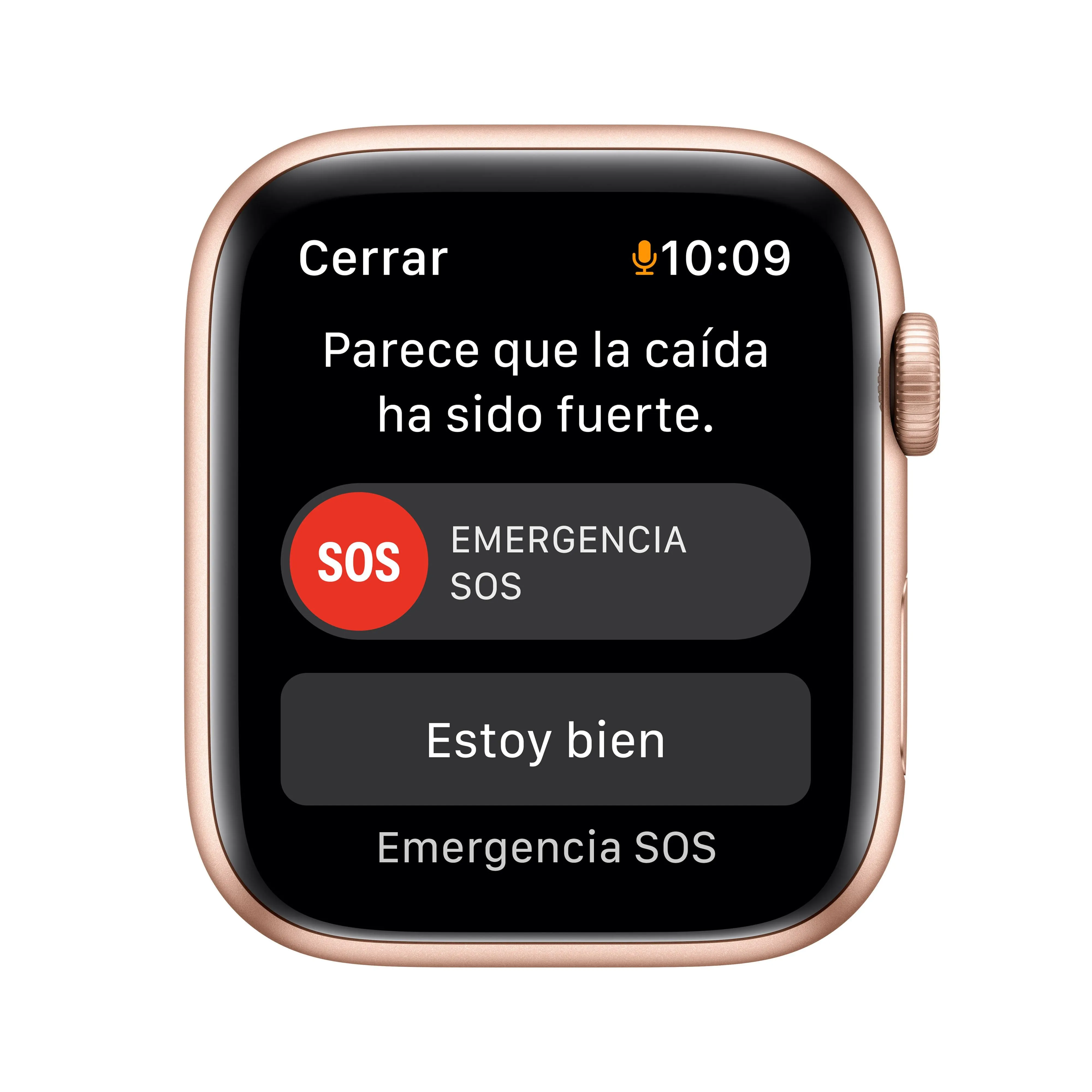 Apple Watch SE (GPS) - Caja de aluminio en oro de 44 mm - Correa deportiva blanco estrella - Talla única