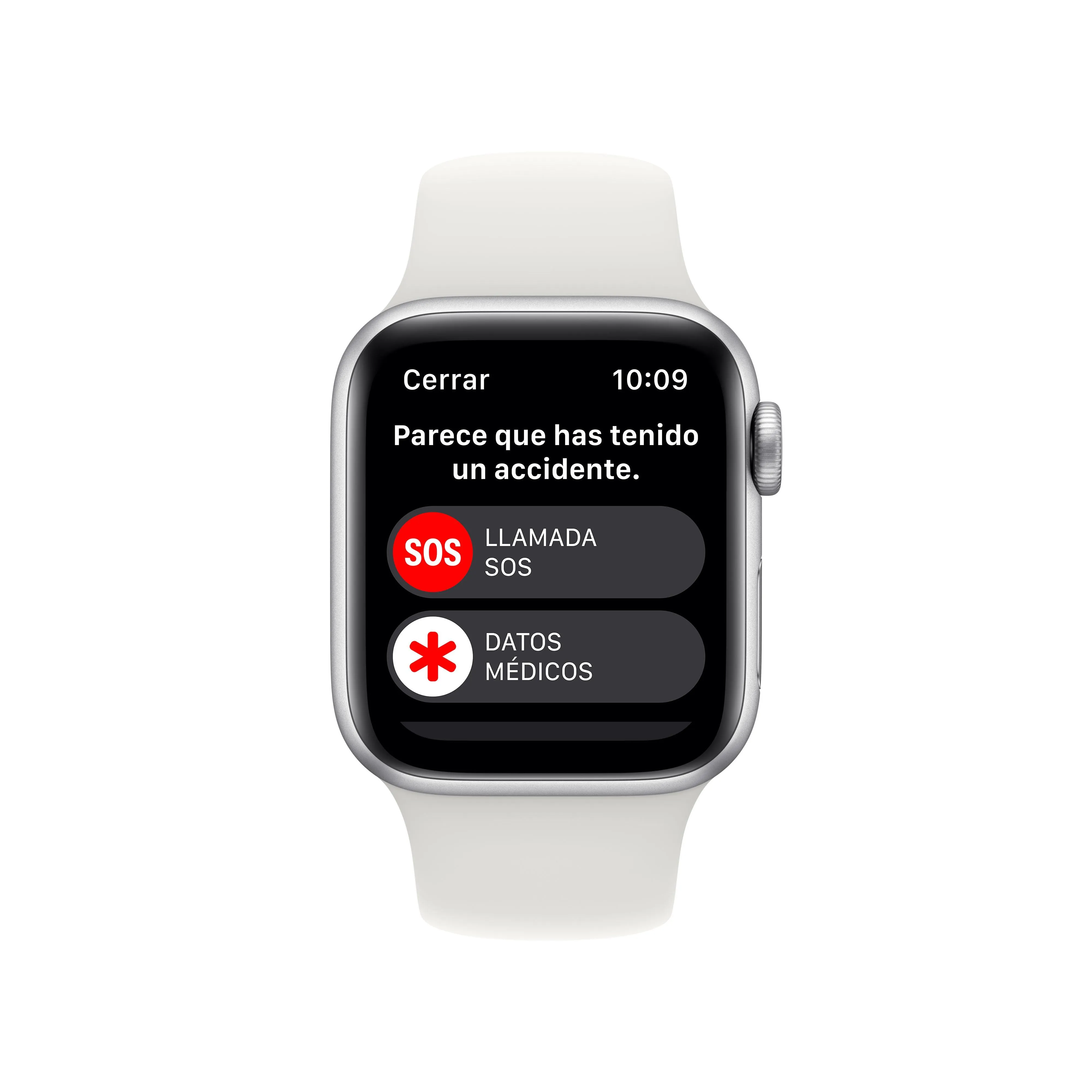 Apple Watch SE (GPS) - Caja de aluminio en plata de 40 mm - Correa deportiva blanca - Talla única