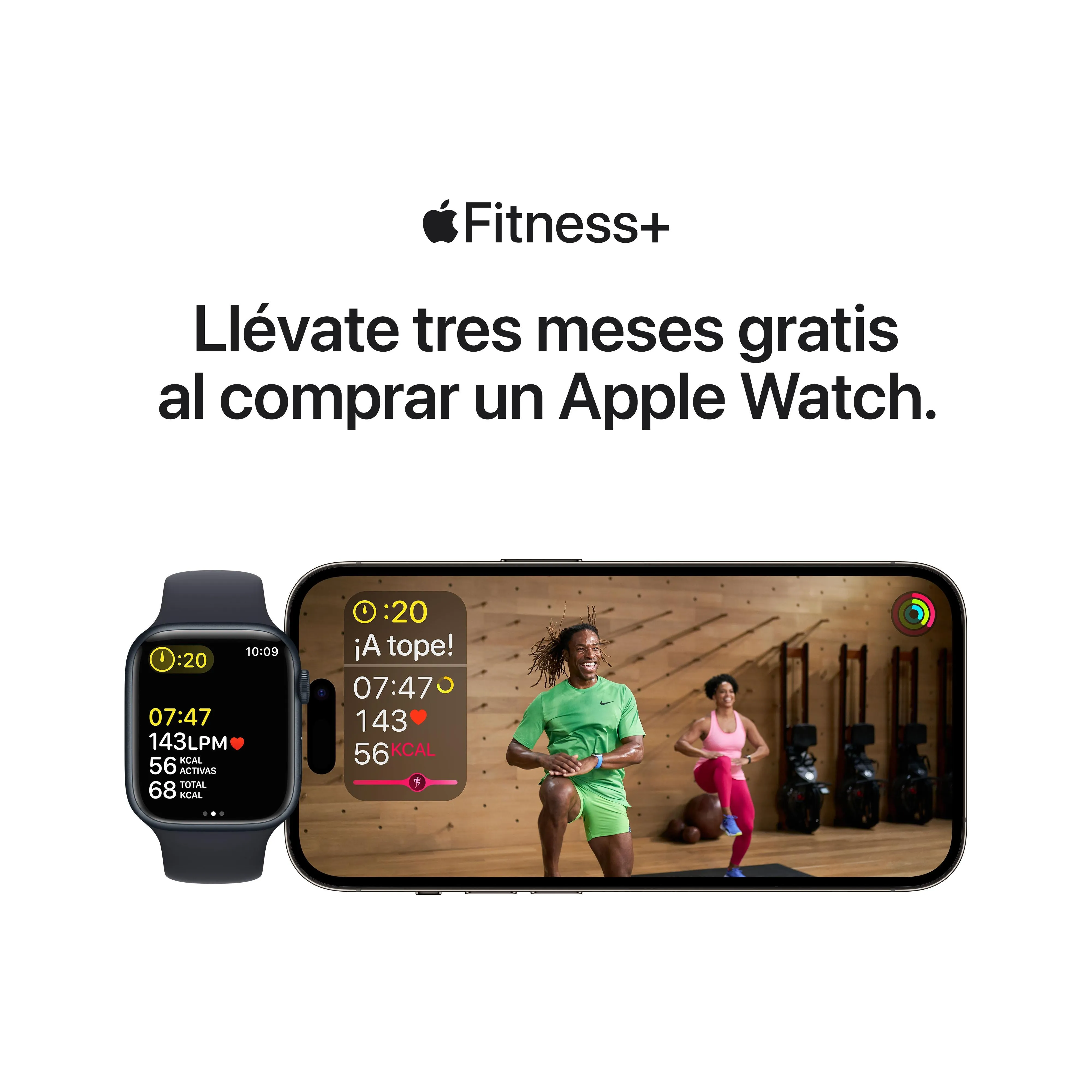 Apple Watch SE (GPS) - Caja de aluminio en plata de 40 mm - Correa deportiva blanca - Talla única