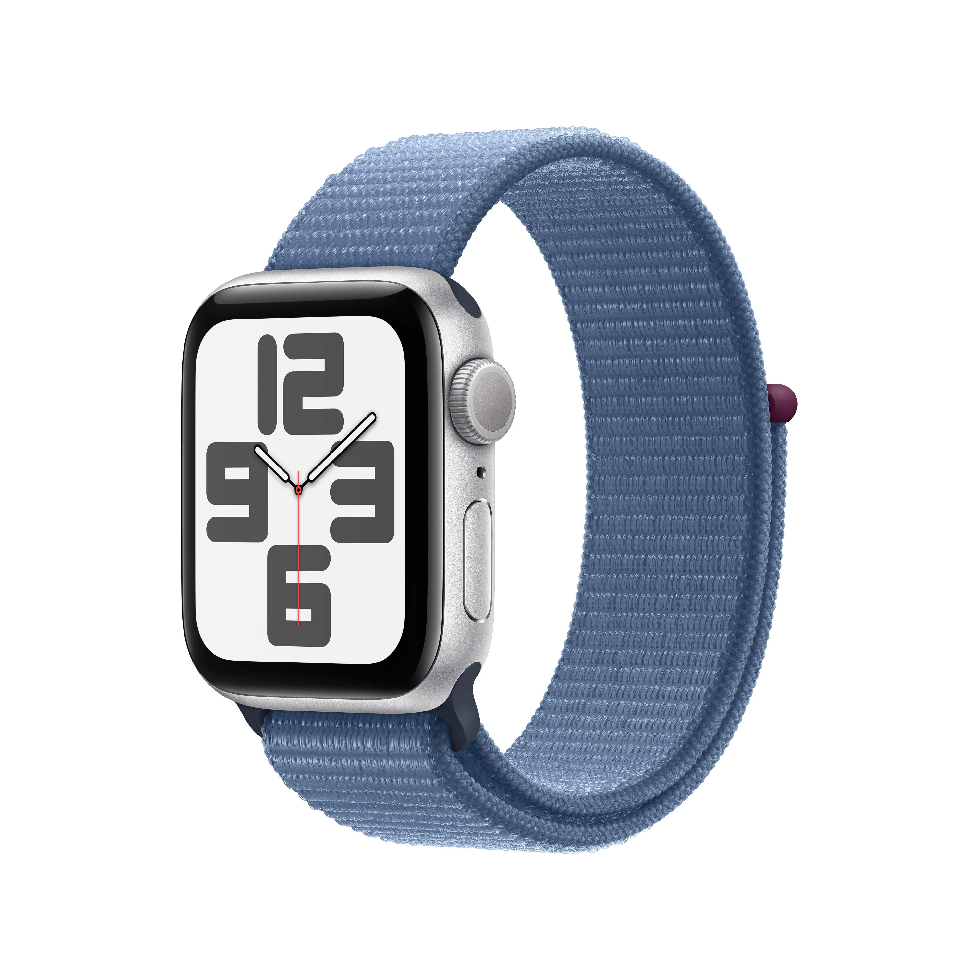 Apple Watch SE (GPS) - Caja de aluminio en plata de 40 mm - Correa Loop deportiva azul invierno