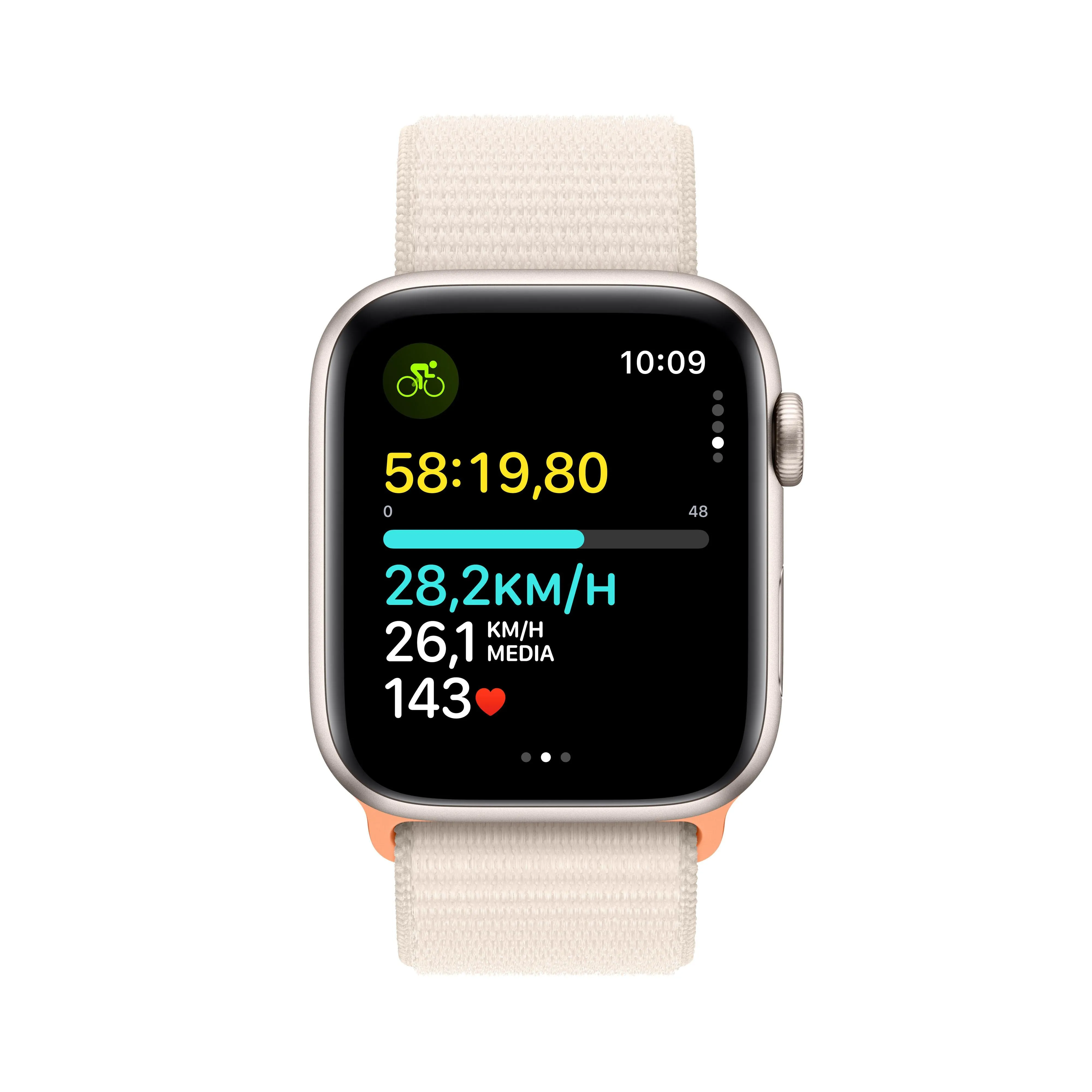 Apple Watch SE (GPS   Cellular) - Caja de aluminio en blanco estrella de 44 mm - Correa Loop deportiva blanco estrella