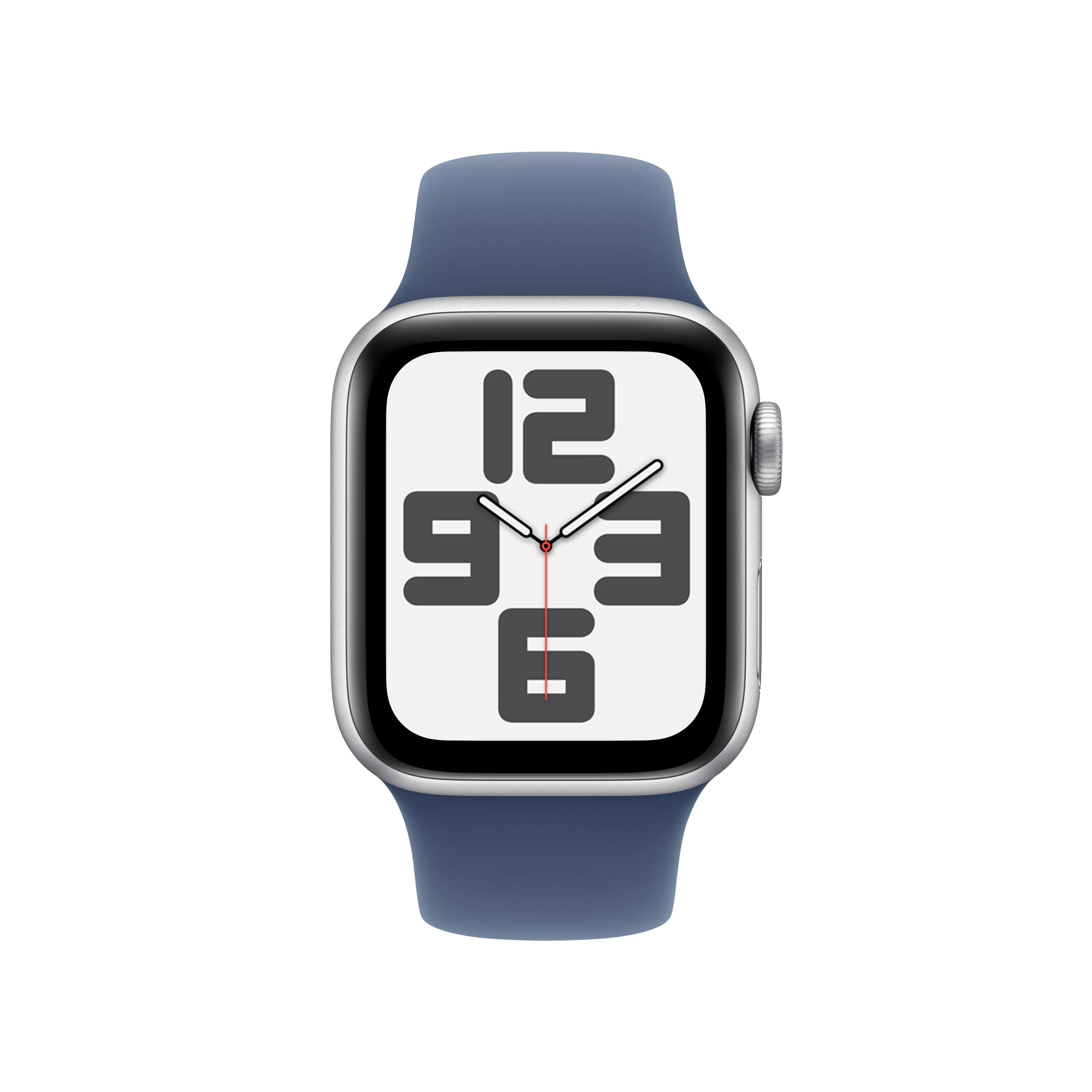 Apple Watch SE (GPS   Cellular) - Caja de aluminio en plata de 40 mm - Correa deportiva azul denim - Talla M/L