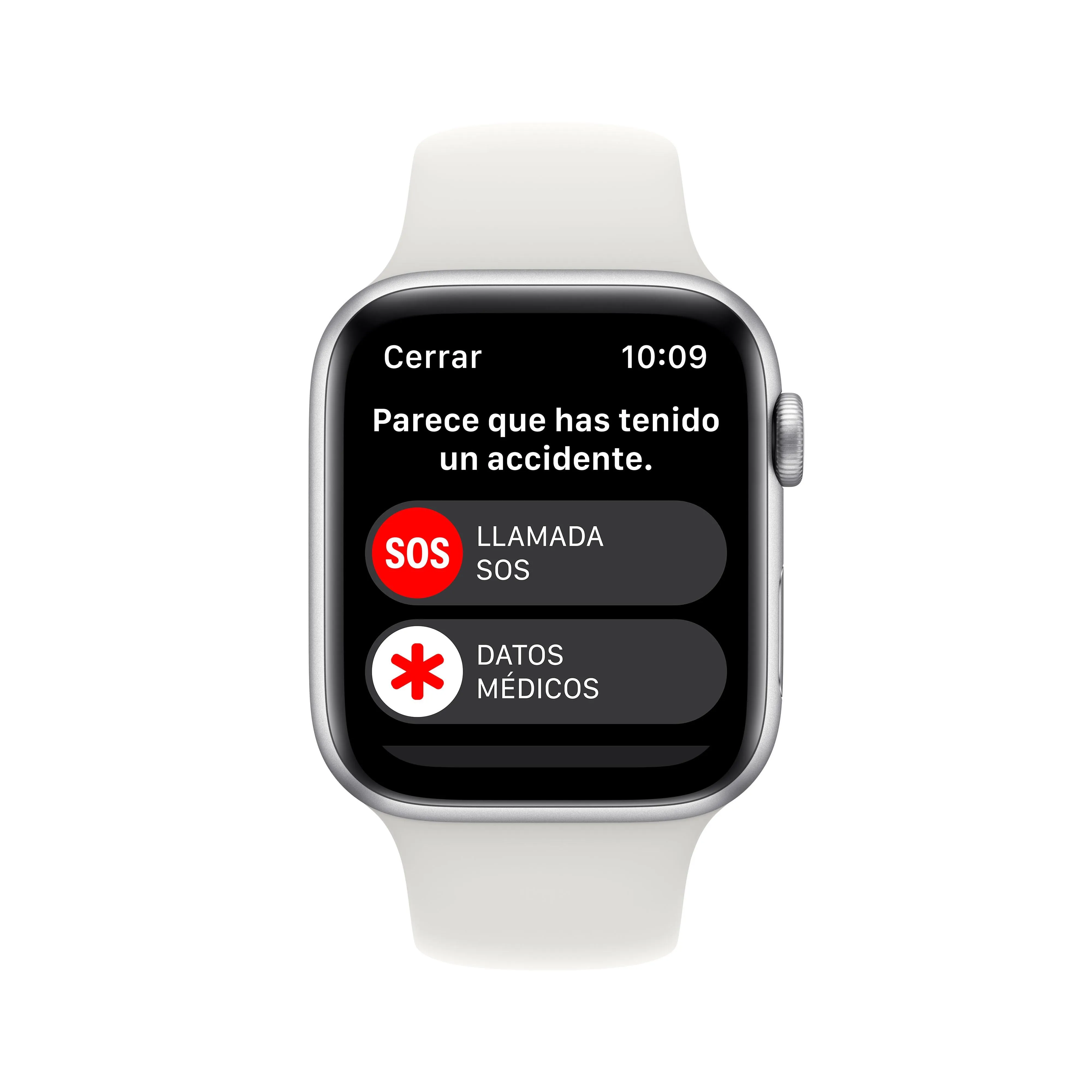 Apple Watch SE (GPS   Cellular) - Caja de aluminio en plata de 44 mm - Correa deportiva blanca - Talla única