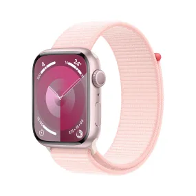 Apple Watch Series 9 (GPS) - Caja de aluminio en rosa de 45 mm - Correa Loop deportiva rosa claro