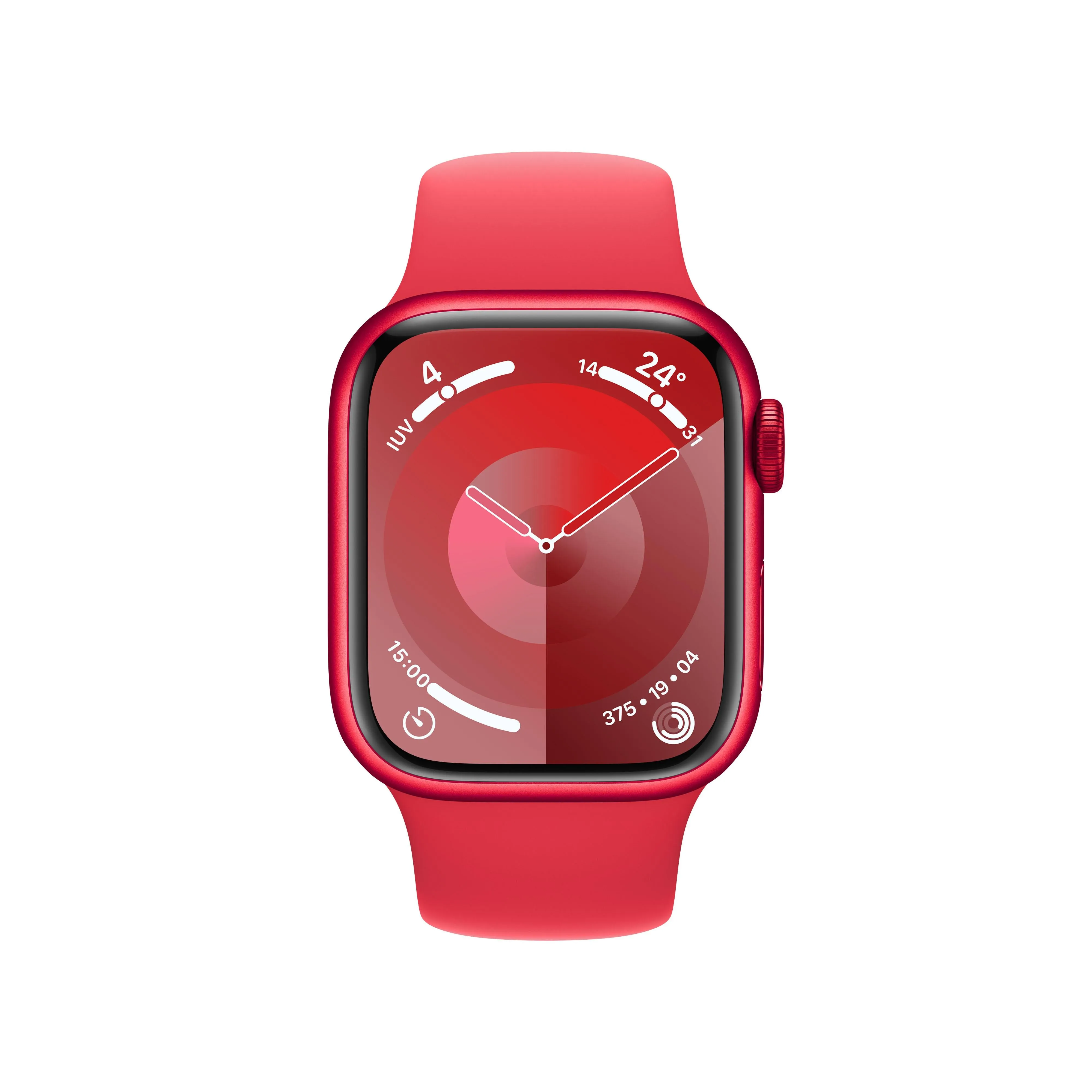 Apple Watch Series 9 (GPS) - Caja de aluminio (PRODUCT)RED de 41 mm - Correa deportiva (PRODUCT)RED - Talla S/M