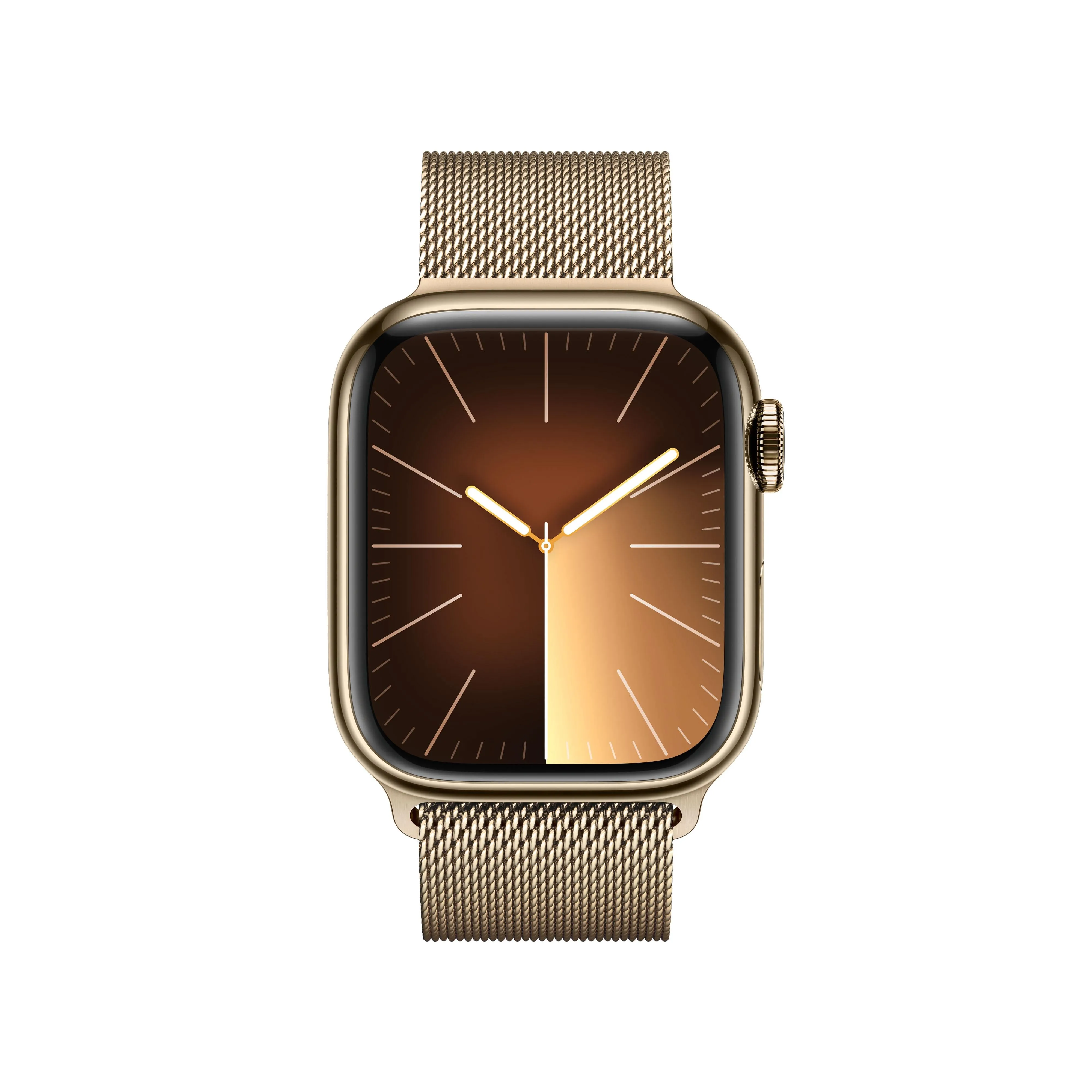 Apple Watch Series 9 (GPS   Cellular) - Caja de acero inoxidable en oro de 41 mm - Pulsera Milanese Loop en oro