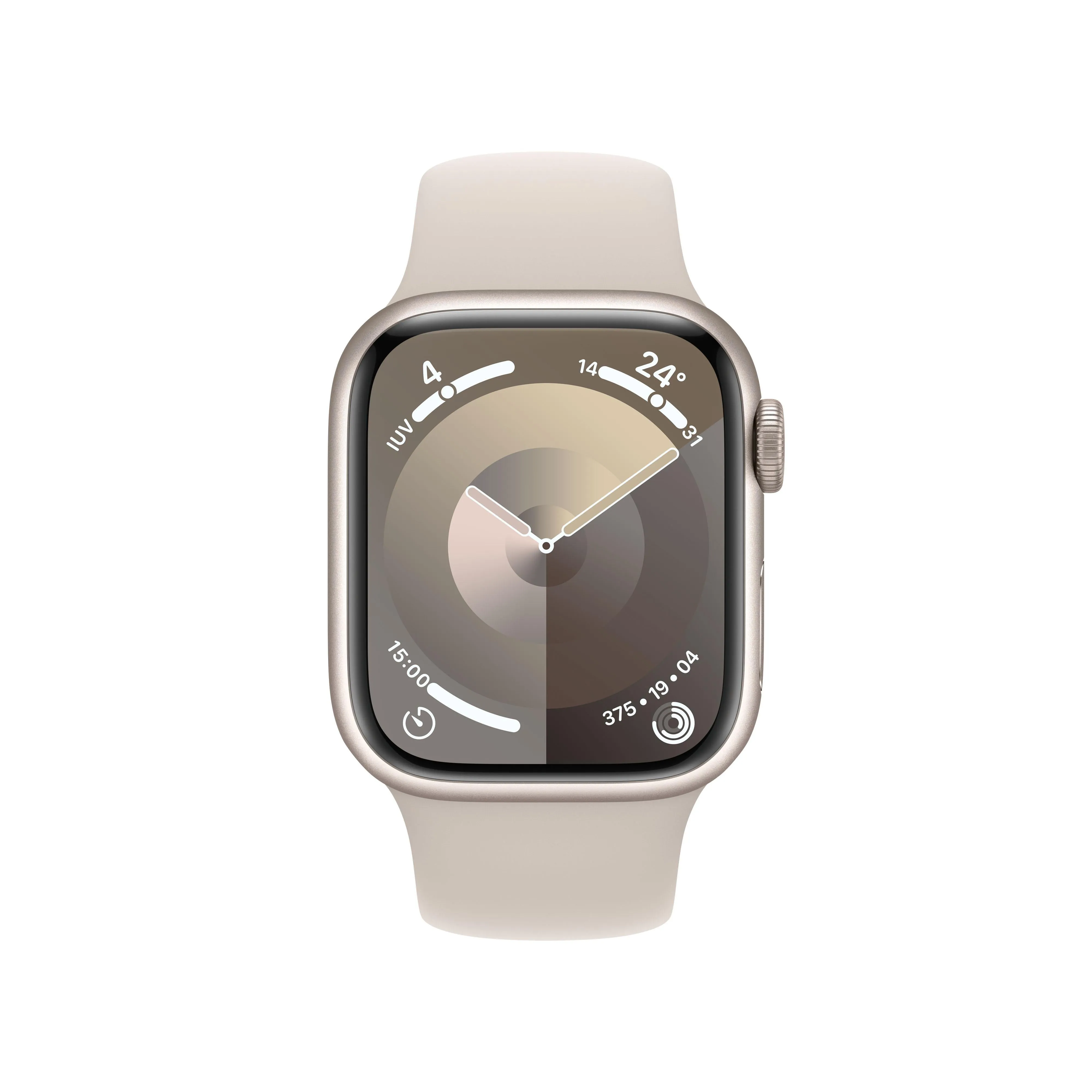 Apple Watch Series 9 (GPS   Cellular) - Caja de aluminio en blanco estrella de 41 mm - Correa deportiva blanco estrella - Talla S/M