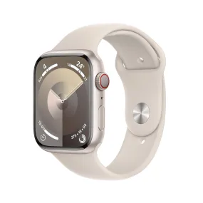 Apple Watch Series 9 (GPS   Cellular) - Caja de aluminio en blanco estrella de 45 mm - Correa deportiva blanco estrella - Talla M/L