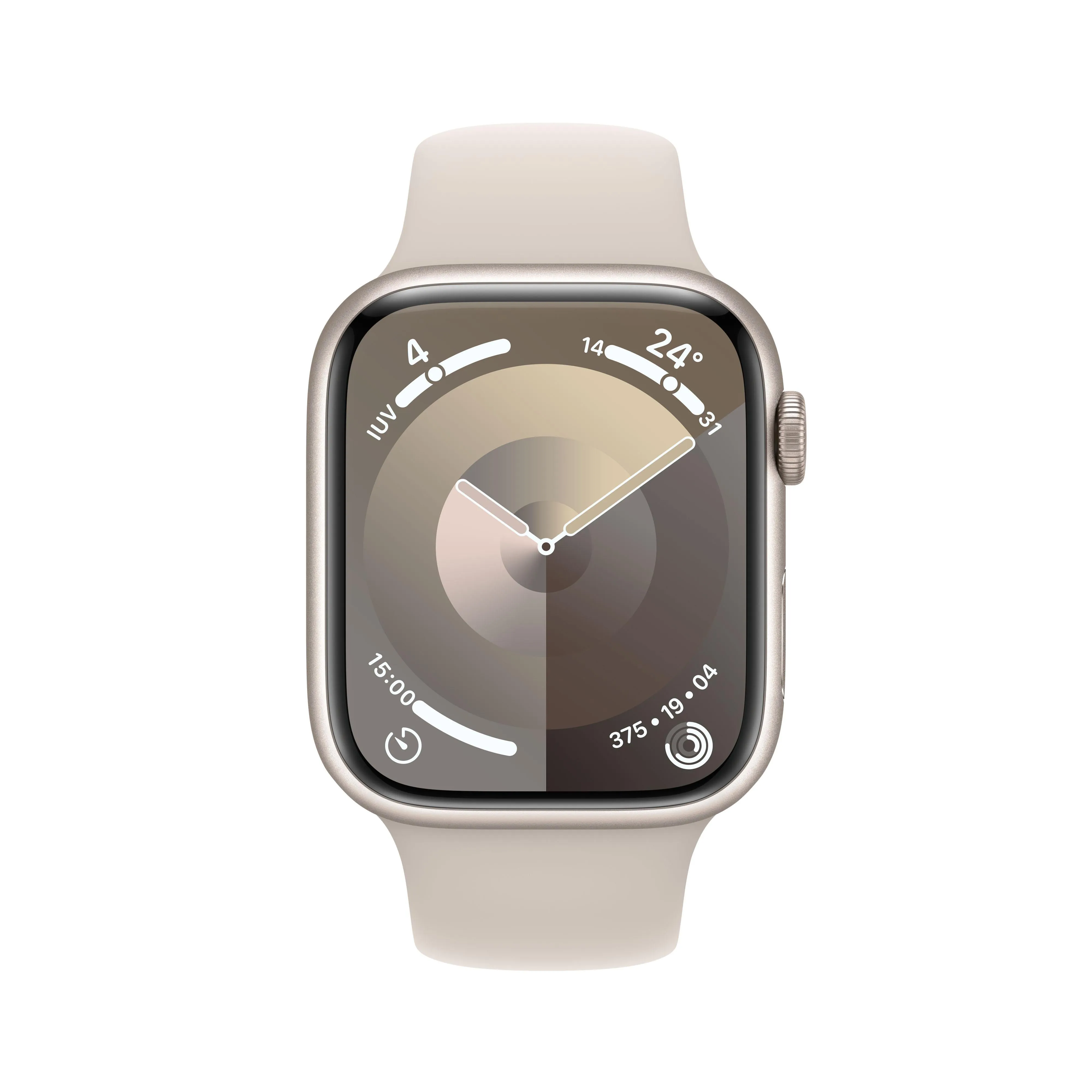 Apple Watch Series 9 (GPS   Cellular) - Caja de aluminio en blanco estrella de 45 mm - Correa deportiva blanco estrella - Talla M/L