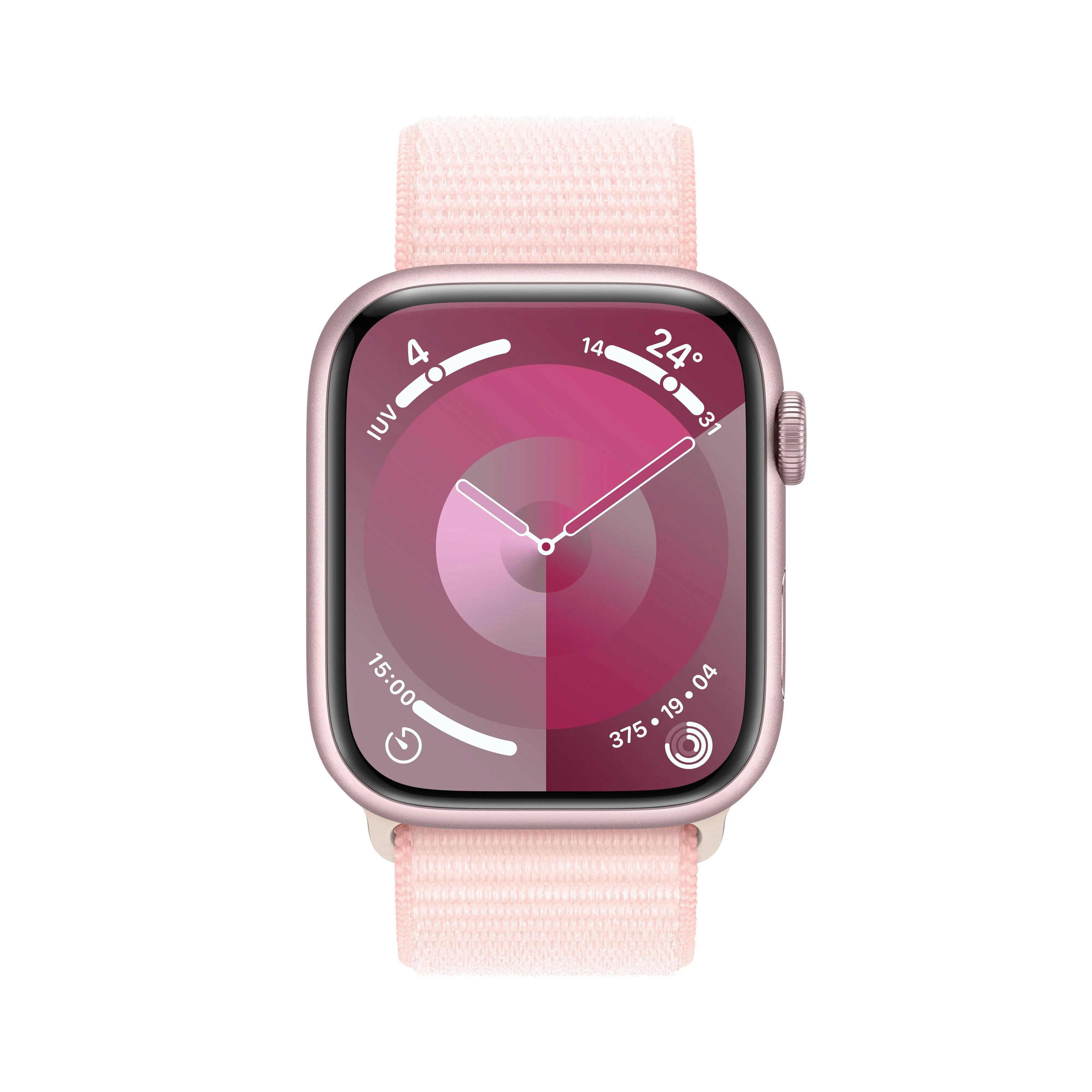 Apple Watch Series 9 (GPS   Cellular) - Caja de aluminio en rosa de 45 mm - Correa Loop deportiva rosa claro