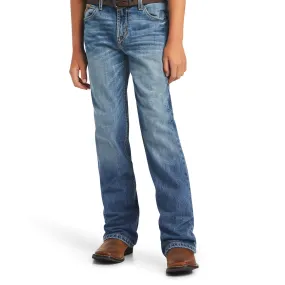 Ariat Boy's B4 Relaxed Fit Merrick Boot Cut Jeans-Rattler