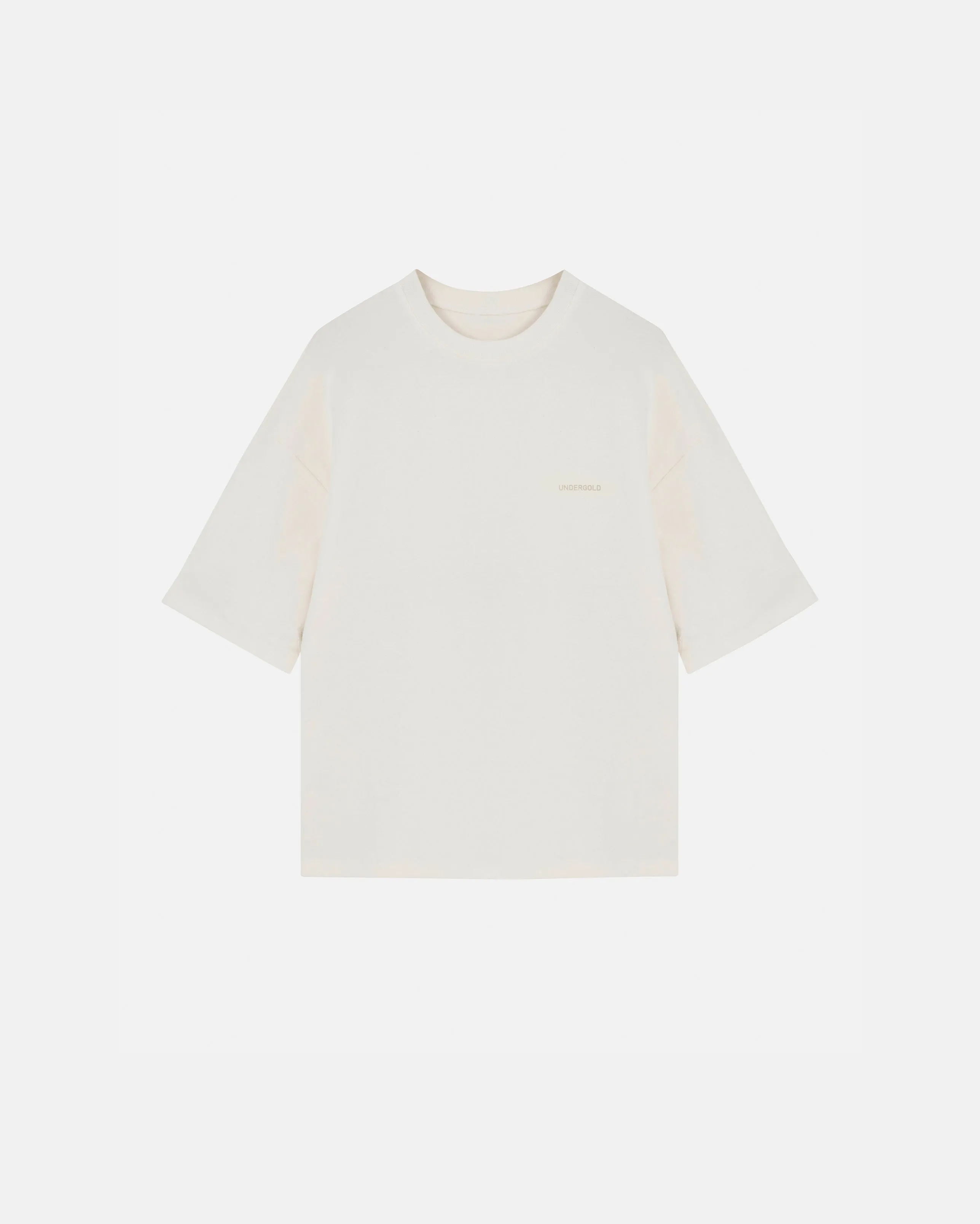 Basics Logo Ribbed Tshirt White