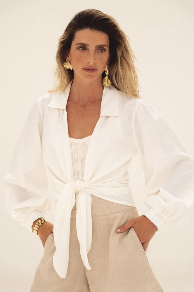 Blusa Comporta White Linho