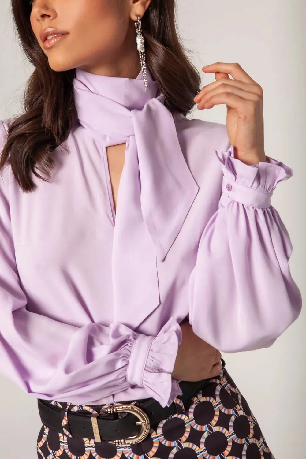 Blusa Lilas Laço - Masavi