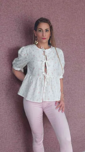 Blusa Romántica Lazadas