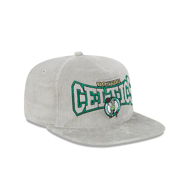 Boston Celtics NBA Golfer Gray Corduroy Snapback