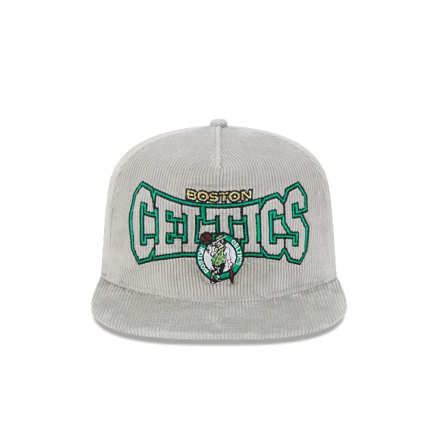 Boston Celtics NBA Golfer Gray Corduroy Snapback