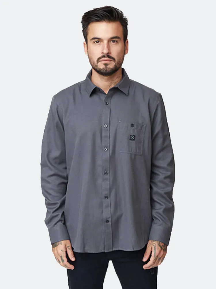 Camisa para Hombre Dunkelvolk SHIRT LS BASE CAMP SHIRT GRS