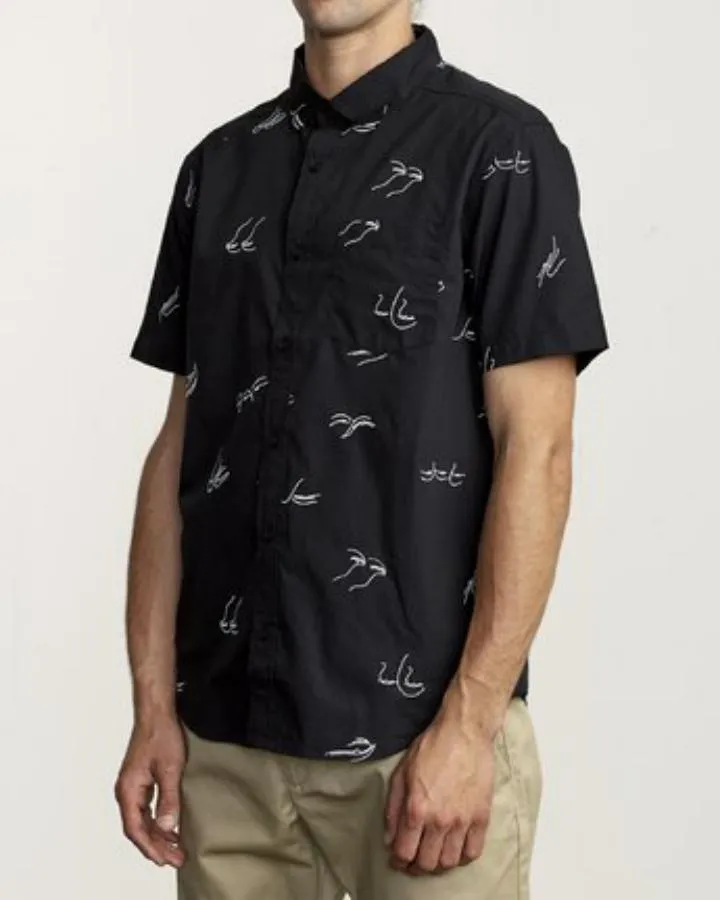 Camisa para Hombre RVCA SHIRT SS JOHANNA GESTURES SS BLK