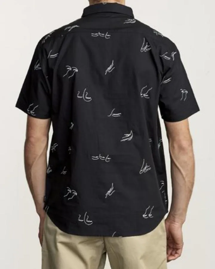 Camisa para Hombre RVCA SHIRT SS JOHANNA GESTURES SS BLK