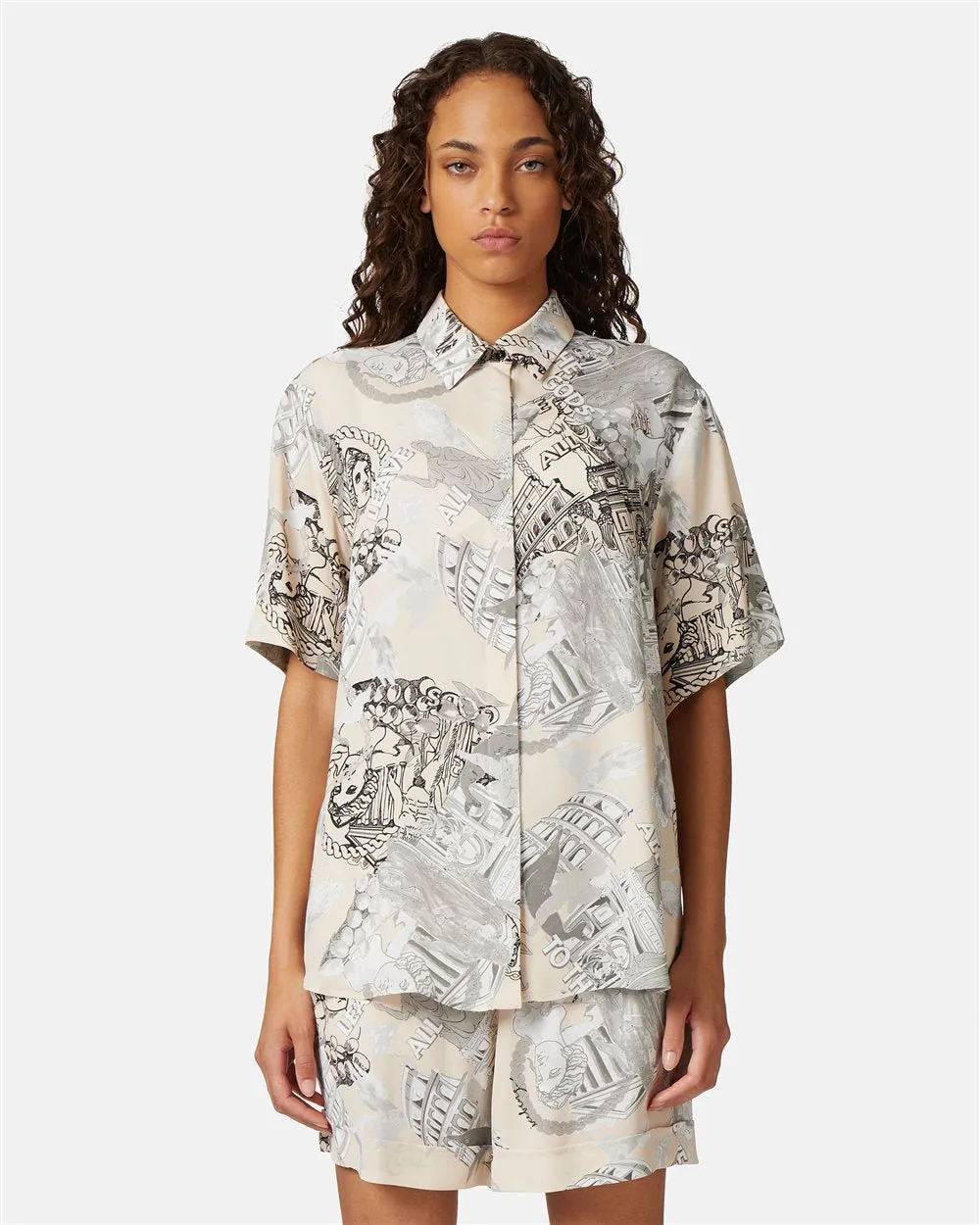 Camisa Roma Print - Iceberg