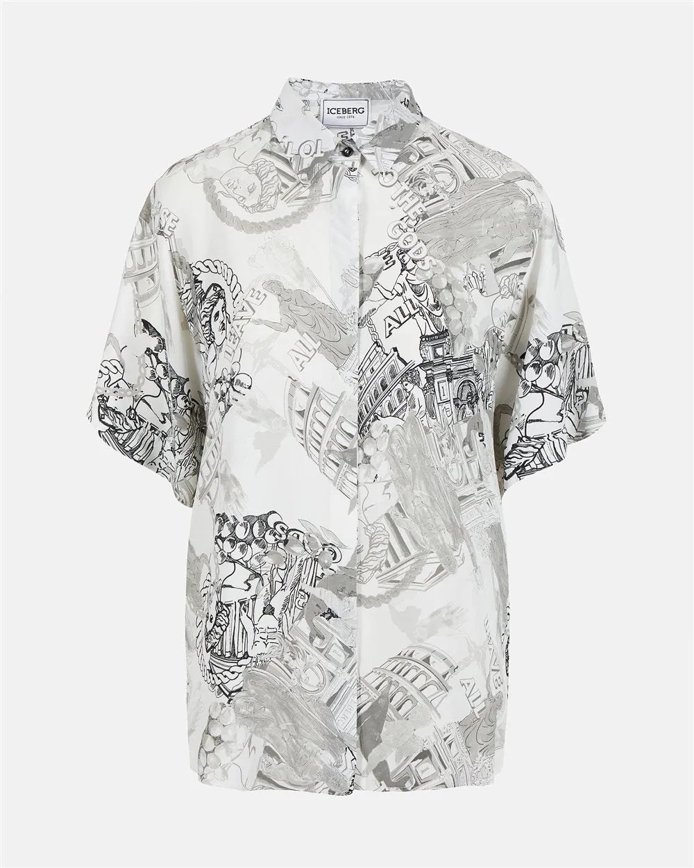 Camisa Roma Print - Iceberg