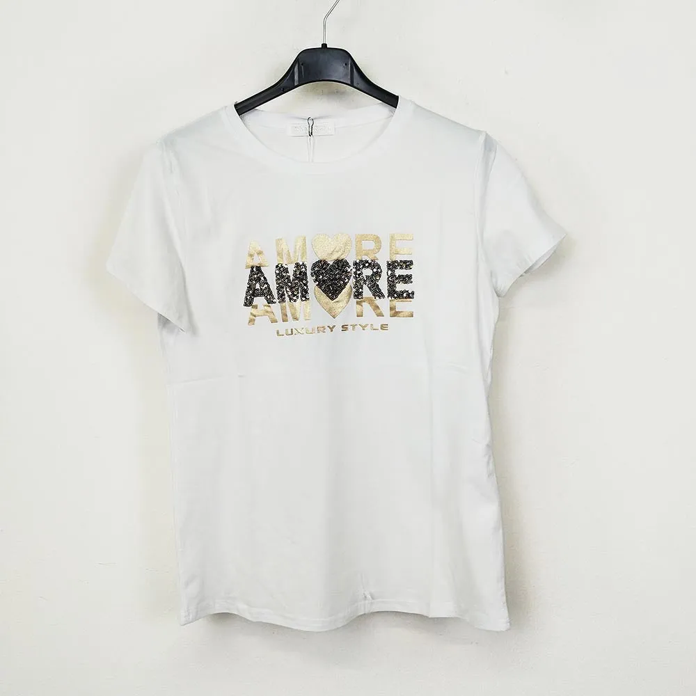 Camiseta algodón mujer Amore  | Varios Colores