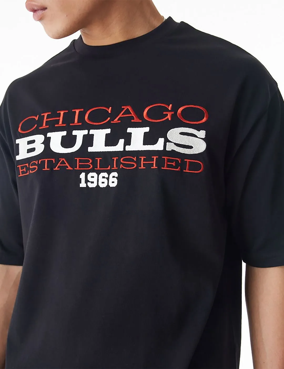 Camiseta New Era NBA Bulls Graphic Negro