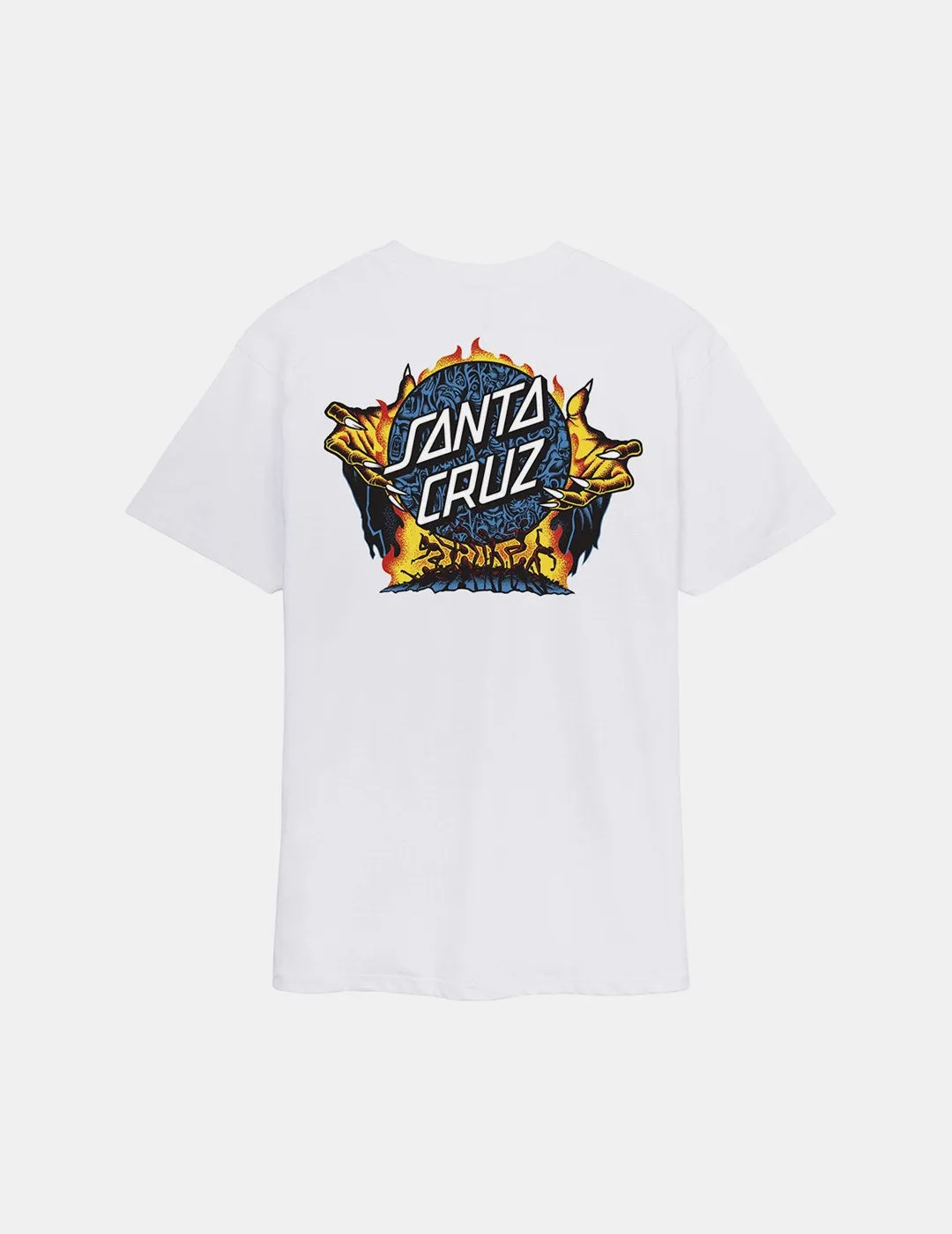 Camiseta Santa Cruz Knox Firepit Dot Blanco