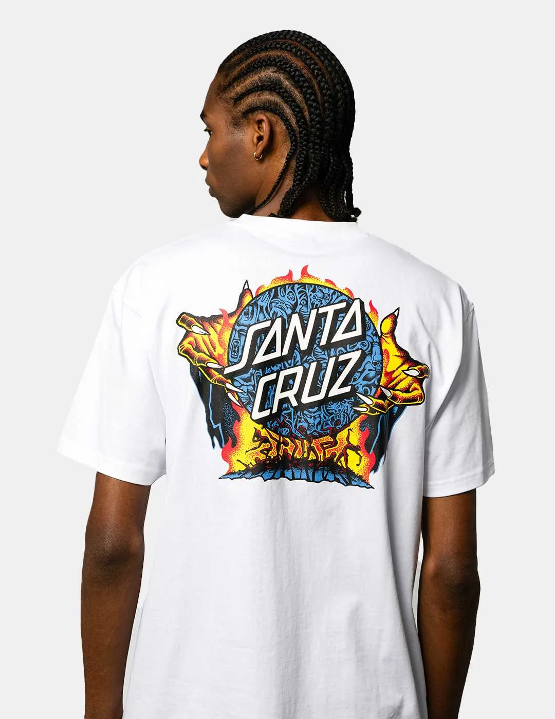 Camiseta Santa Cruz Knox Firepit Dot Blanco