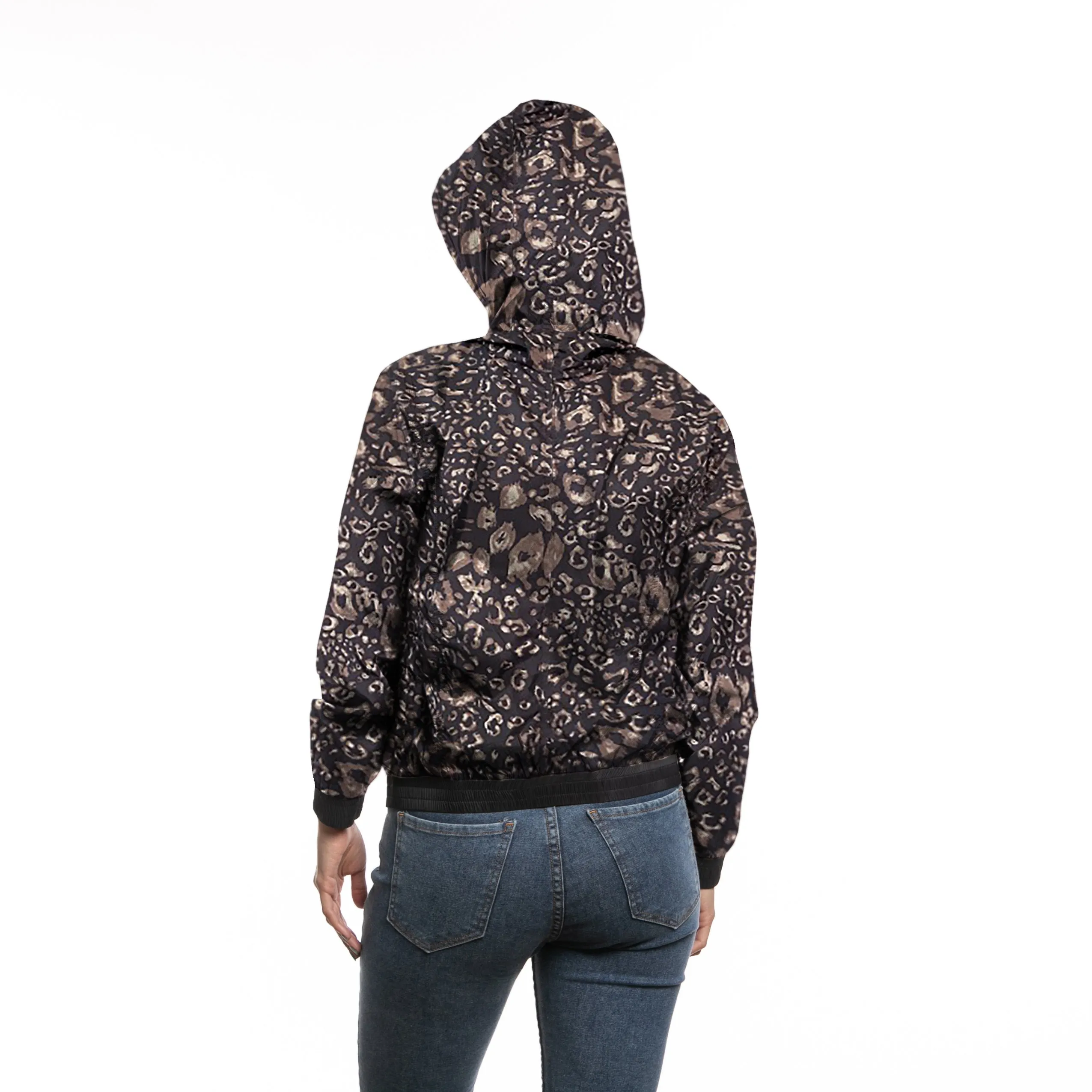 Campera Liviana Rusty Lotus Animal Print Rever Jk Ld