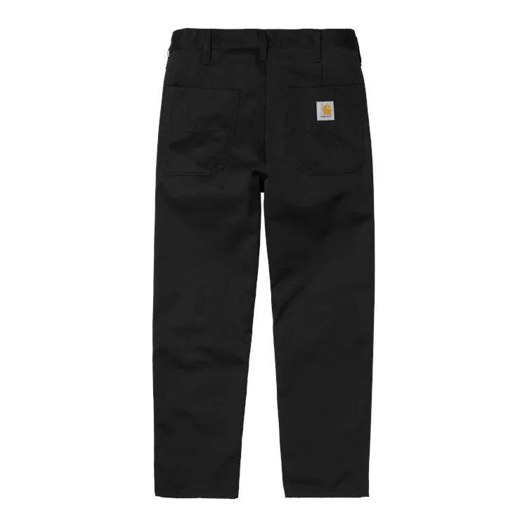 CARHARTT WIP ABBOT PANT BLACK RINSED