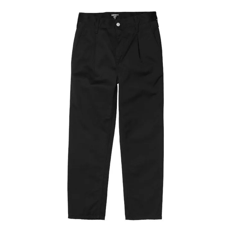 CARHARTT WIP ABBOT PANT BLACK RINSED