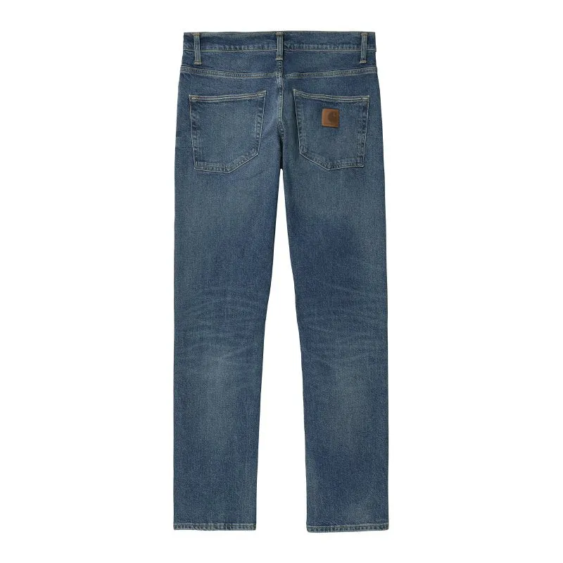 CARHARTT WIP KLONDIKE PANT BLUE MID USED WASH