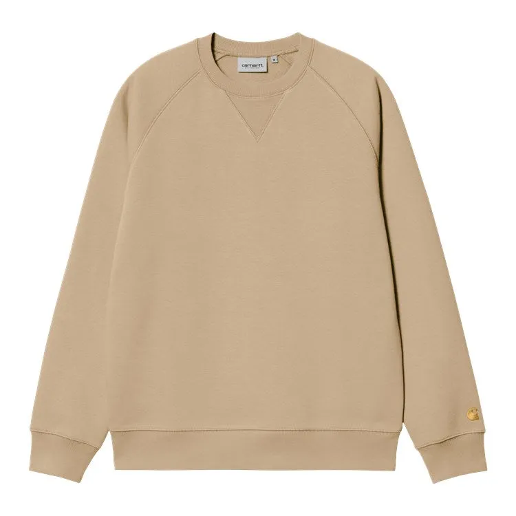 CARHARTT WIP SUDADERA CHASE SWEATSHIRT SABLE / GOLD