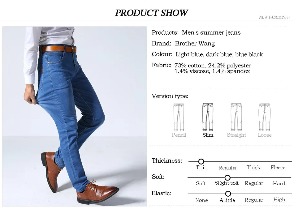 Casual Stretch Slim Denim Jeans