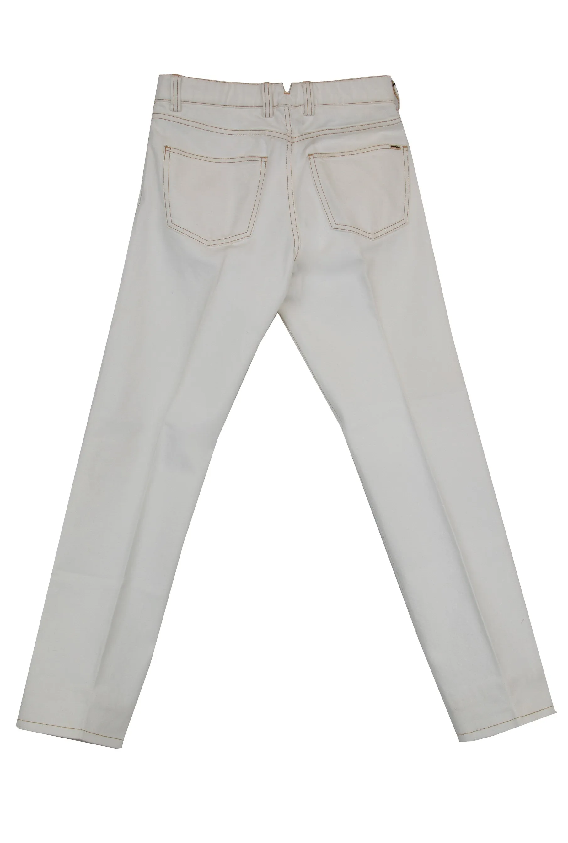 Cesare Attolini White Jeans - Slim