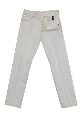 Cesare Attolini White Jeans - Slim